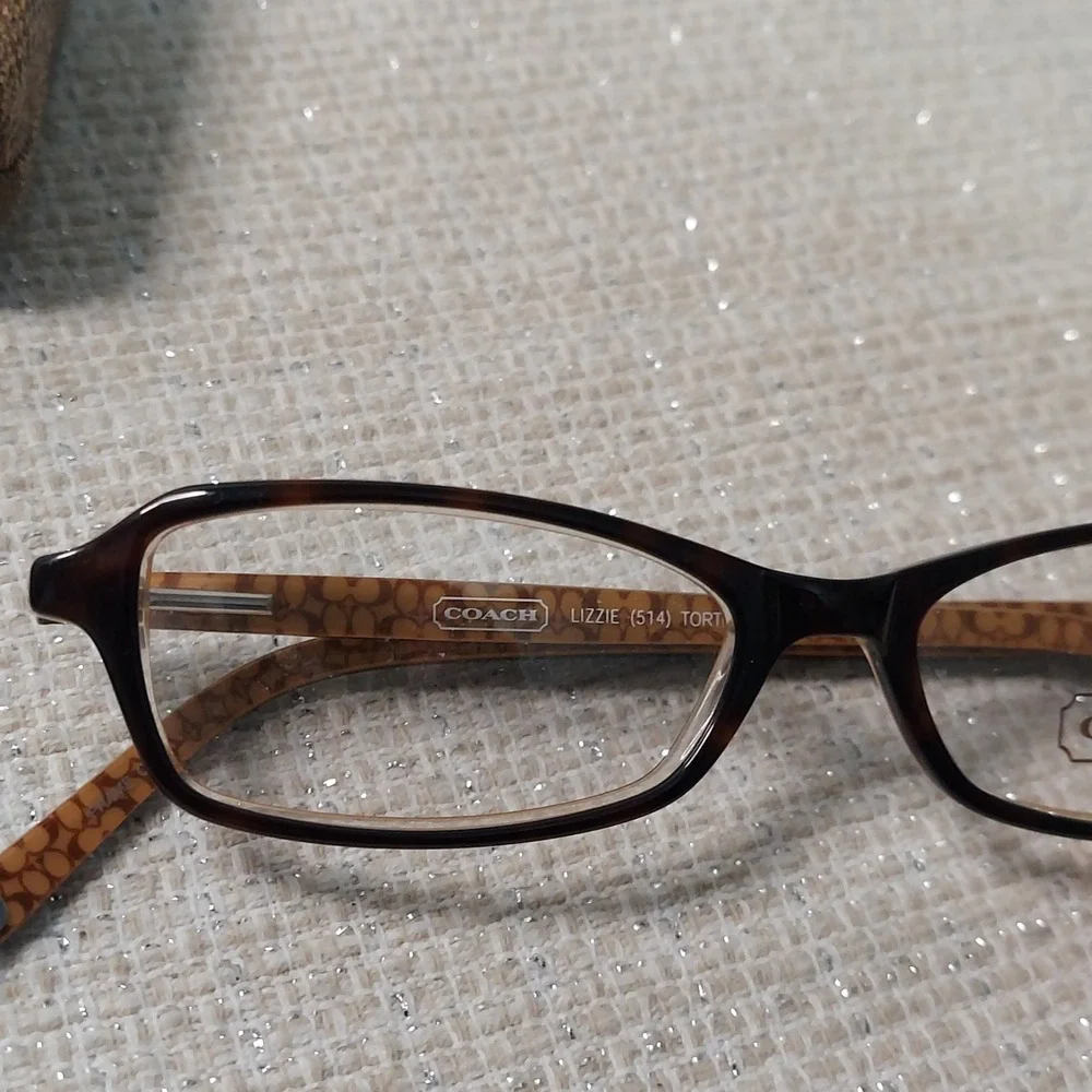 New Coach Eyeglass Frames LIZZIE 514 Brown Tortoise Full Rim 48-15-135 &‎ Case